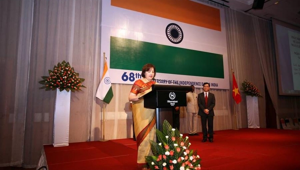 Phát biểu của Bà Preeti Saran, Đại sứ đặc mệnh toàn quyền Cộng hòa Ấn Độ tại Việt Nam, tại buổi Lễ Kỷ niệm 68 năm ngày Độc lập Ấn Độ